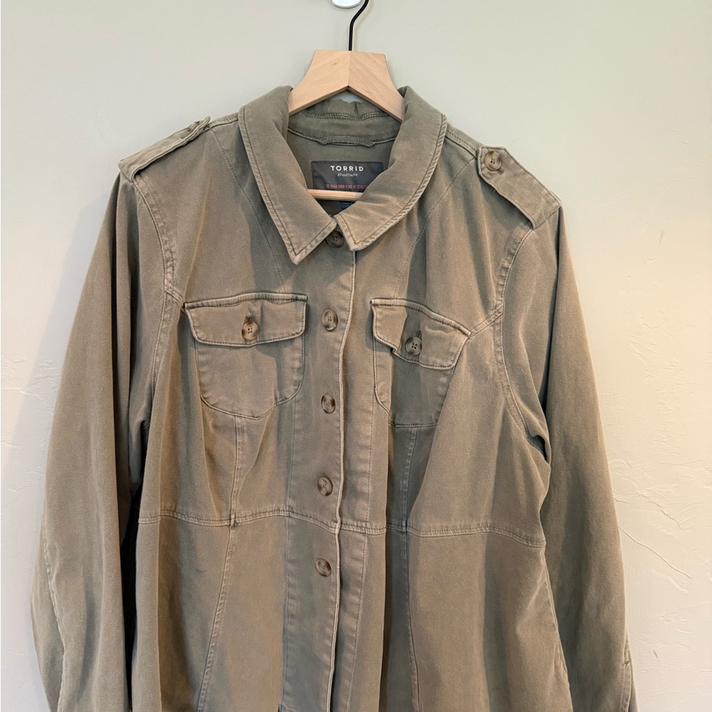 Torrid Women's Olive Utility Jacket